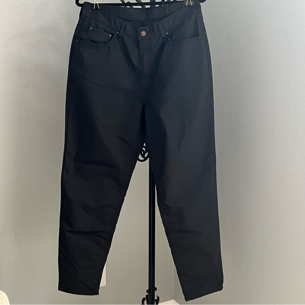 Levi's High-Waisted Mom Jeans Women's 32x30 Black Denim Relaxed Tapered
